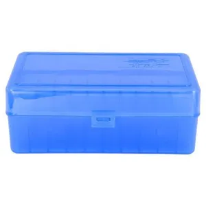 Berry's Mfg 411 Blue Ammo Flip Top Box  Holds 50 Rounds - .45/70 Govt