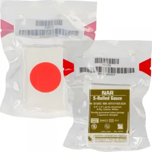 North American Rescue S-Rolled Gauze  4.5" x 4.1 yd 30-0003