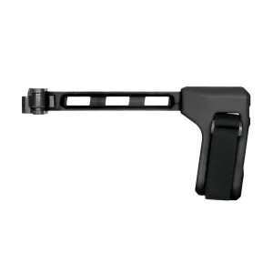 SB Tactical Picatinny Rail PSB, Polymer Strut, SBT Logo, Folding 1913 Hinge Black For Sig MPX/MCX