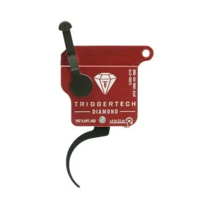 TriggerTech Rem Clone (NO BOLT STOP) Black Diamond Pro Trigger Single Stage Adjustable Black/Red