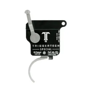 TriggerTech Rem 700 Special Curved Trigger Single Stage Stainless Steel/Black