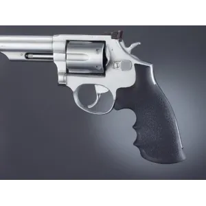 Hogue Taurus Medium and Large Frame Square Butt Rubber Grips - Black