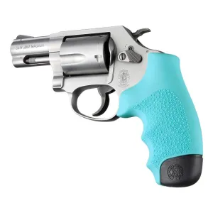 Hogue Rubber Monogrip for S&W J Frame - Aqua