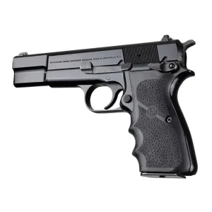 Hogue Browning Hi-Power Rubber Grips with Finger Grooves