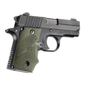 Hogue SIG Sauer P238 Rubber Grip with Finger Grooves OD Green