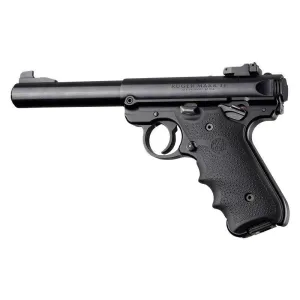 Ruger MKIV Rubber Grip with Finger Grooves Black