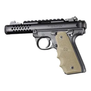 Ruger 22/45 MKIV Rubber Grip with Finger Grooves Flat Dark Earth