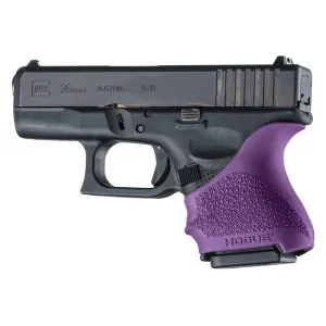 Hogue HandAll Beavertail Grip Sleeve Glock 26/27-Purple