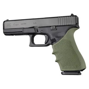Hogue HandAll Beavertail Grip Sleeve Glock 17, G17L, G19X, G34, G34 MOS Gen 1-2-5 OD Green
