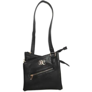 Bulldog Cross Body Style Conceal Carry Purse W/ Holster Small Black