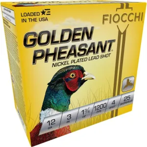 GOLDEN PHEASANT NP 12ga 3" 1 3/4oz #4 1200fps 25RD