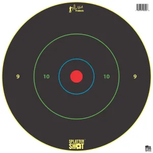Pro-Shot 12" Bullseye Multi-Color Rings on Heavy Tag Paper 5/ct