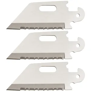 Cold Steel Click-N-Cut Replacement Blade 3/pk - 2-1/2" Reverse Tanto Serrated
