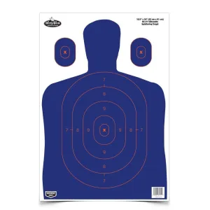 Birchwood Casey Dirty Bird BC-27 Silhouette Target 16.5"x24" Blue/Orange 3/ct