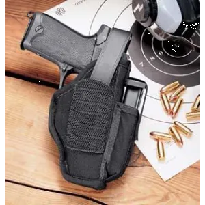Uncle Mike's Ambidextrous Hip Holsters 3-4" Brl Med & Lg Dbl action Rev.