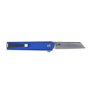 CRKT CEO Microflipper Folding Knife 2-1/5" Sheepsfoot Blade Blue