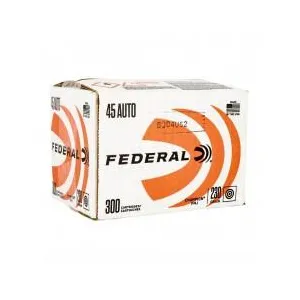 Federal Champion Handgun Ammunition .45 Auto 230gr FMJ 890 fps 300/ct (Bulk)