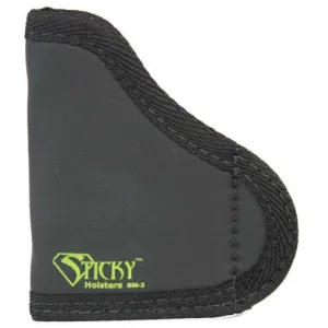 Sticky Holsters Small Sticky Pocket Holster for 2.75" Pocket 380s with Laser Black Ambi