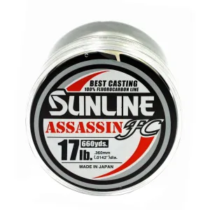 Sunline Assassin FC 17 lb - Clear - 660 yd
