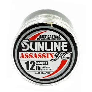 Sunline Assassin FC 12 lb - Clear - 660 yd