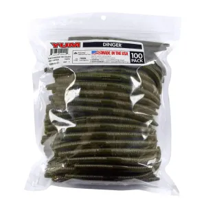 Yum Dinger 5'' Bulk 100pk Green Pumpkin