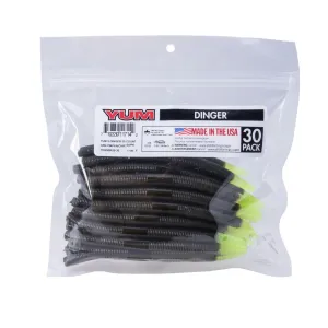 Yum Dinger 5'' Bulk Green Pumpkin Chartreuse