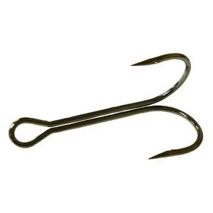 Owner Double Frog Hook Size 4/0  Black Chrome 5pk