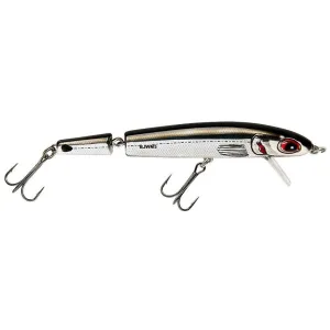 Bomber Jointed Wake Minnow Chrome/Black Back