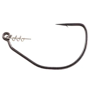 Owner Beast w/Twistlock Size 10/0  Black Chrome  3pk