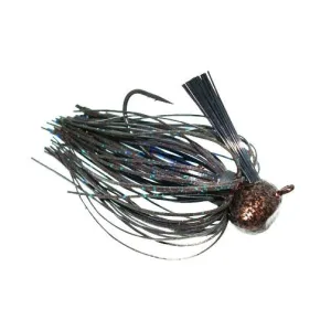 Jewel Football Jig 3/4 Black/Blue Flash 2pk