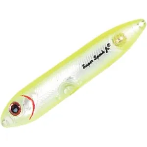 Heddon Super Spook Chartreuse Silver Insert