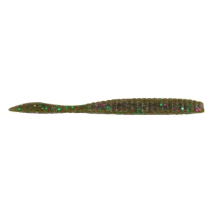 Berkley PB MaxScent FlatWorm 4.25'' Grn Pkn Party 8pk
