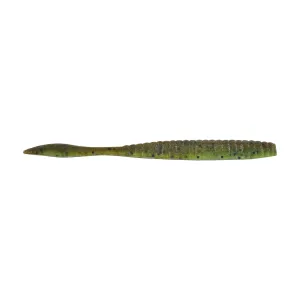 Berkley PB MaxScent FlatWorm 4.25'' Grn Pkn/Wtrmln 8pk