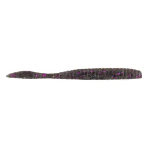 Berkley PB MaxScent FlatWorm 4.25'' Smoke Blk Purple 8pk