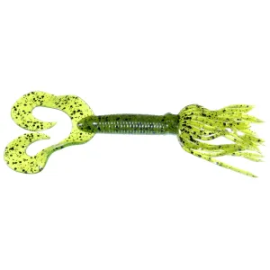 Chompers Skirted Twin Tail 4'' Watermelon Seed 10pk