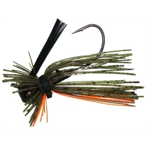 Jewel Football Jig 1/2 Green Pumpkin/Orange 2pk
