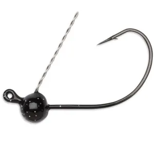 VMC Wacky Weedless Jig 1/16 Black 4pk