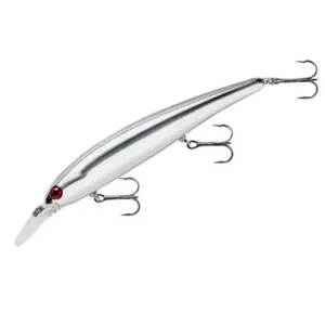 Bandit Walleye Shallow Jerkbait 4-3/4" 5/8 oz Chrome/Red Eye