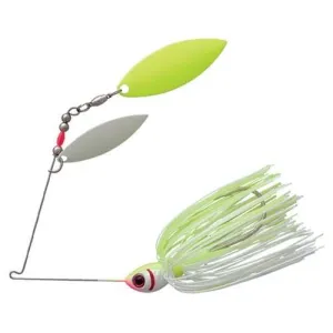 Booyah Glow Blade Willow 3/8oz Ch Pearl Wht/Wht Cht