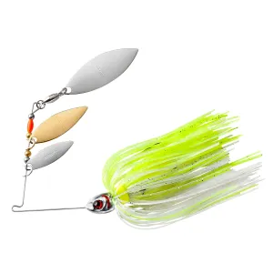 Booyah Mini Shad Spinnerbait 3/16oz W C/G/C ChtSilverCht
