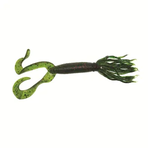 Yamamoto DT Hula Grub 4'' Watermelon/Black & Red 10pk