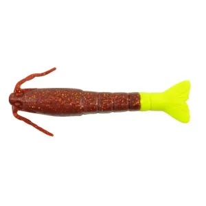 Berkley Gulp SW Shrimp 3'' Root Beer Gold/Chart 6pk