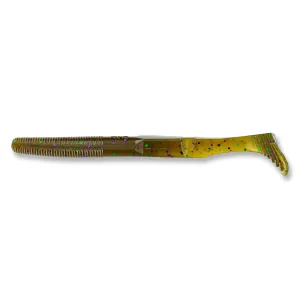 Yamamoto Swimsenko 4'' Green Pumpkin w/ Grn/Prpl Fk