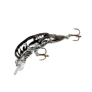 Rebel Teeny Wee Crawfish Crankbait 1-1/2" 1/10 oz Silver/Black