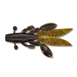Yamamoto Flappin' Hog 4.5'' Green Pumpkin/Lg Red 5pk