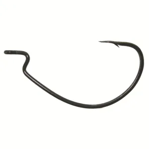 Owner Super Wide Gap Size 1/0  Black Chrome 6pk