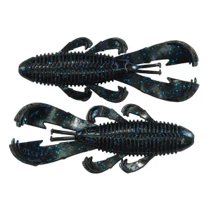 Googan Bandito Bug 3.3'' Soft Bait Black Blue Flake 9pk