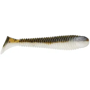 Googan Saucy Swimmer 3.3'' Green Pumpkin Pearl