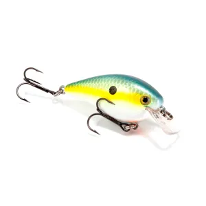Strike King KVD Square Bill 1.5 Shallow Crankbait 3/8 oz Chartreuse Sexy Shad