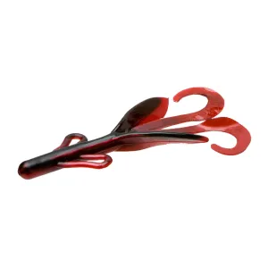 Zoom Brush Hog 6'' Red Shad 8pk